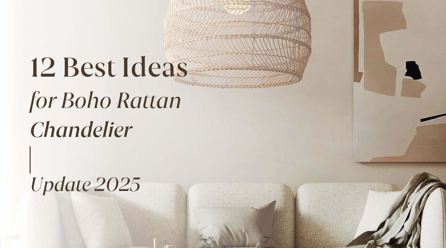 best ideas for boho rattan chandelier