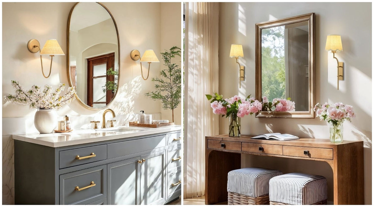 install a plug-in wall sconce