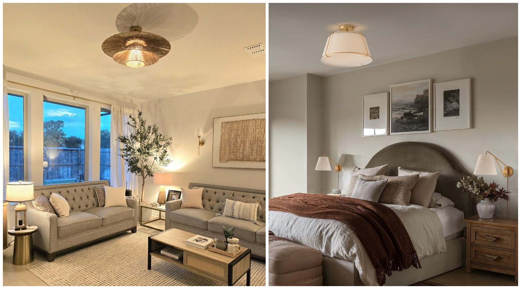 farmhouse flush mount light