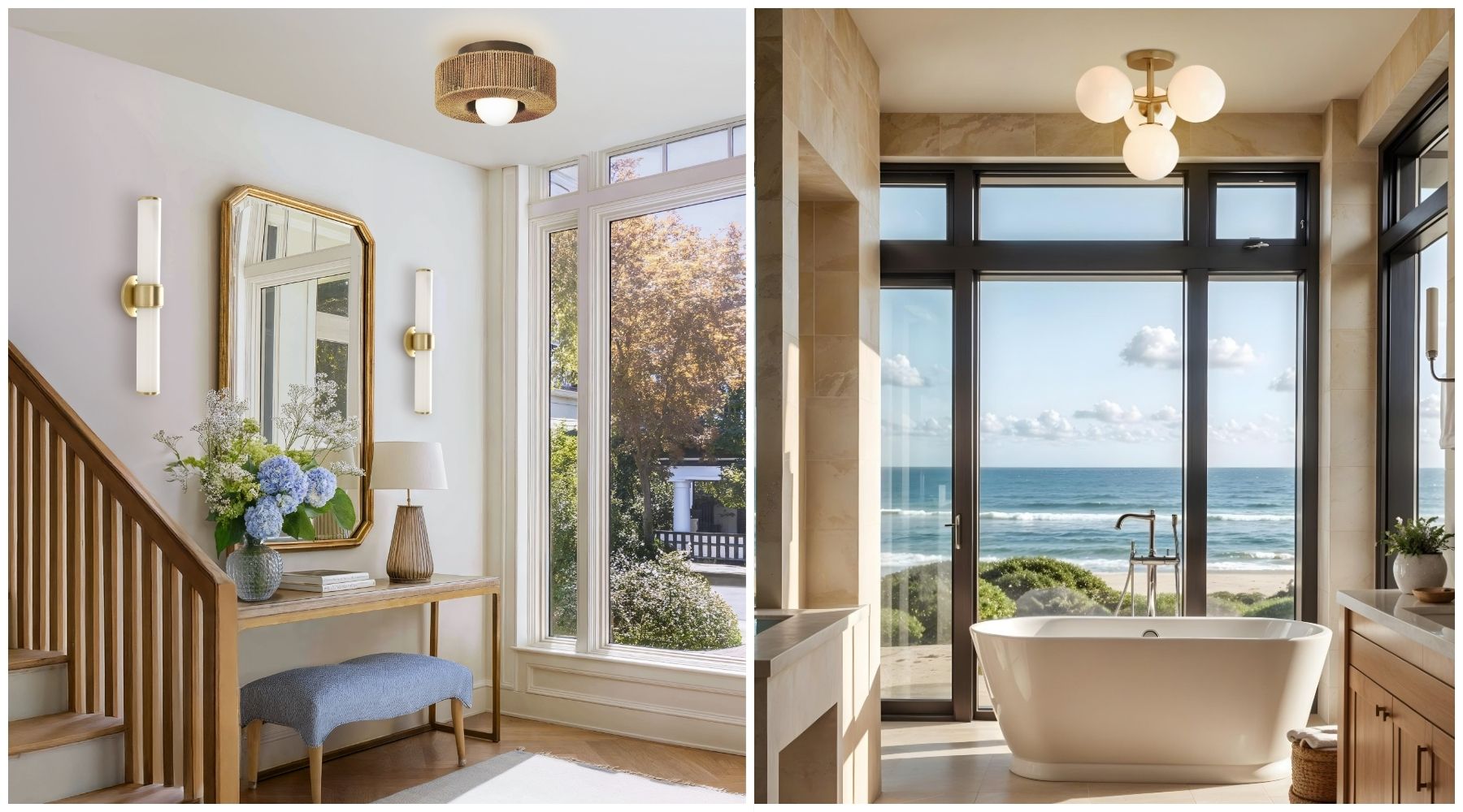 15+ Modern Wood Flush Mount Ceiling Light Ideas for Every Room