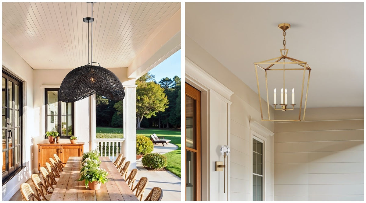 what size hanging lighting works best in a foyer