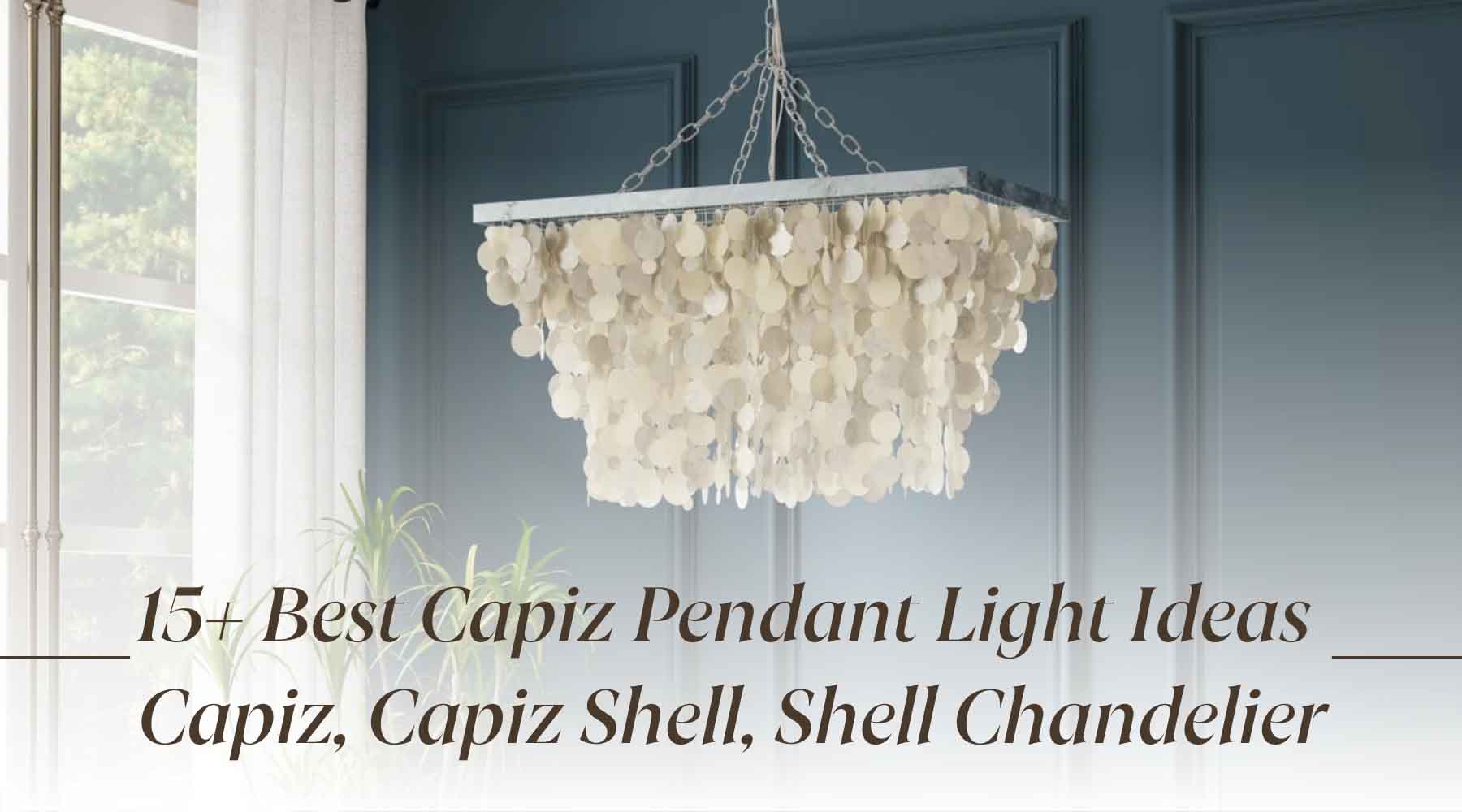capiz pendant light