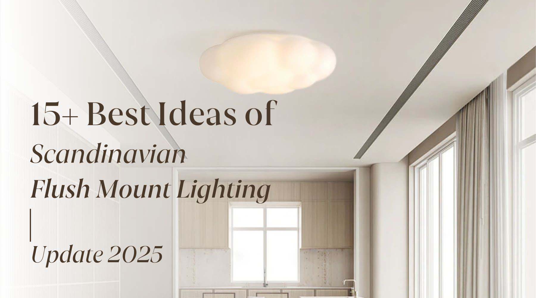 scandinavian flush mounts ideas