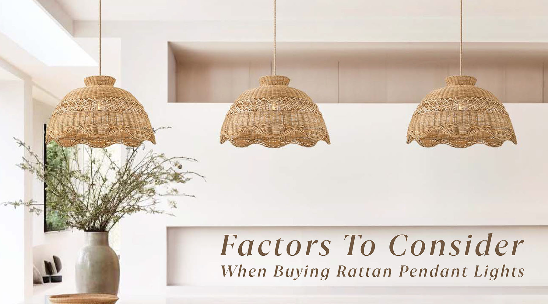 factors to consier when buying rattan pendant lights