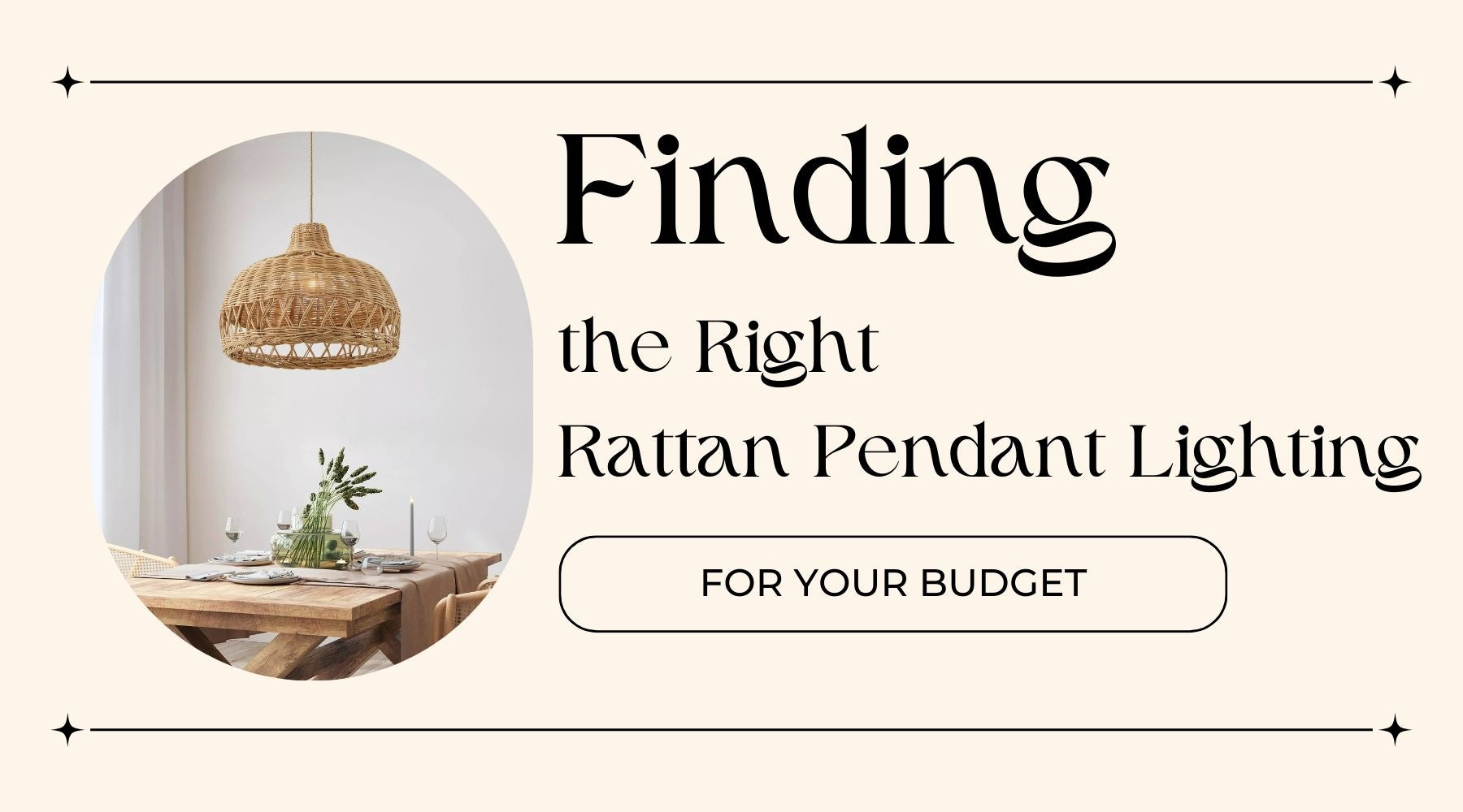 finding the right rattan pendant lighting for your budget