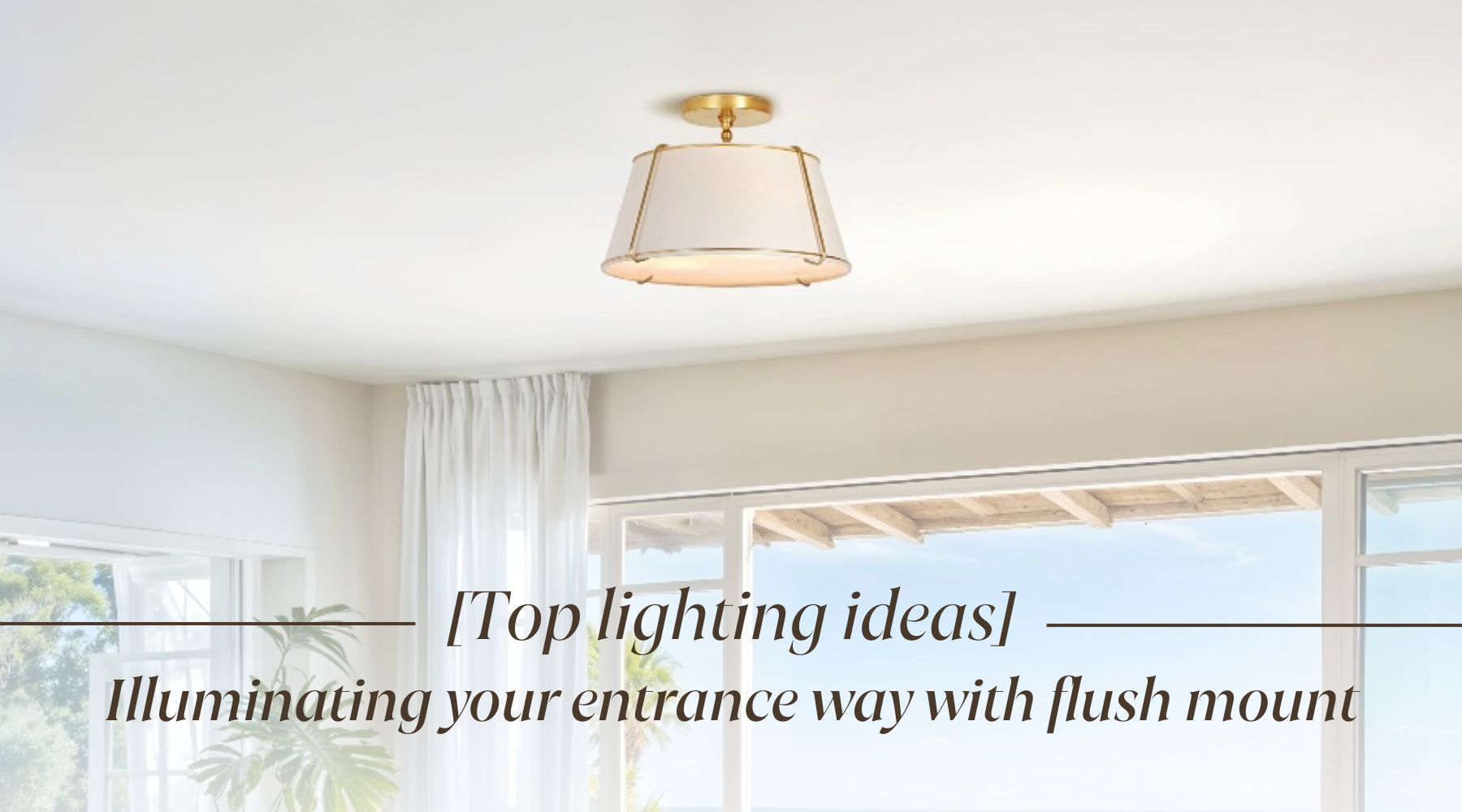 flush mount foyer lighting