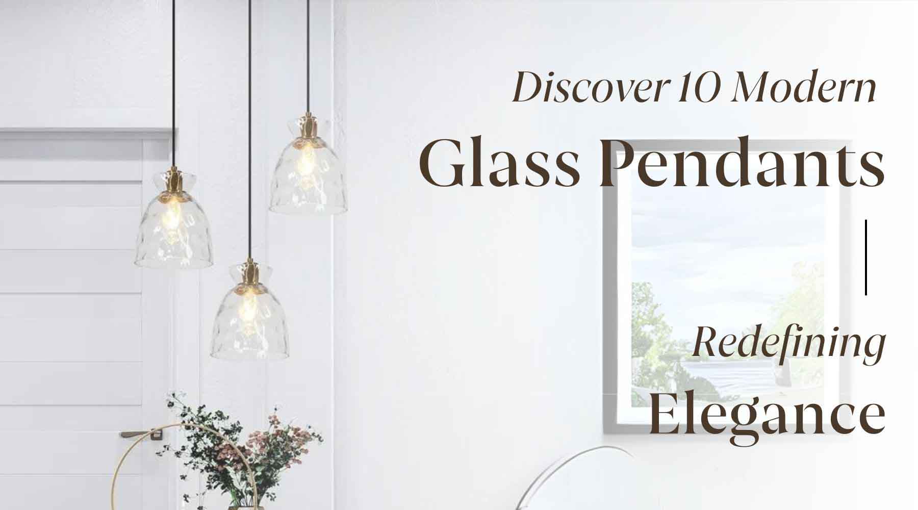 glass pendant lights