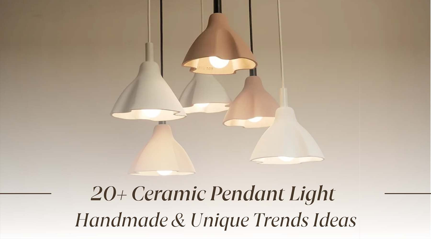 handmade ceramic pendant light
