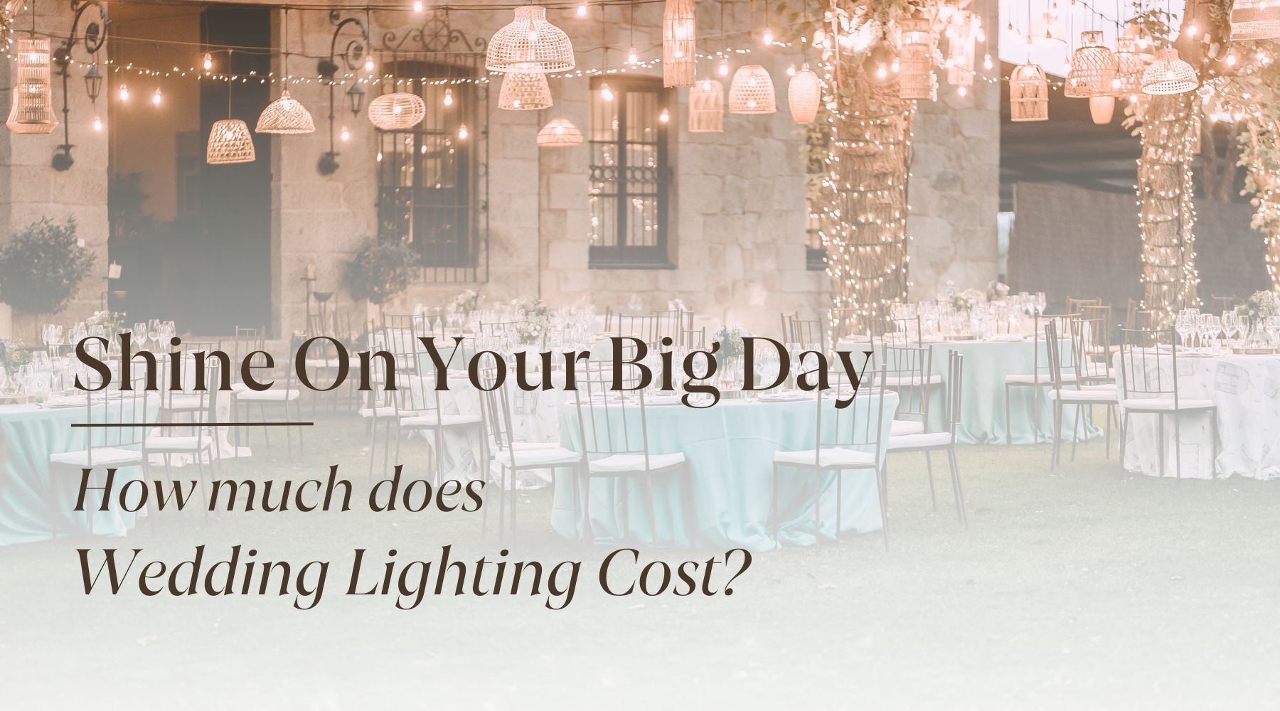 how much does wedding lighting cost
