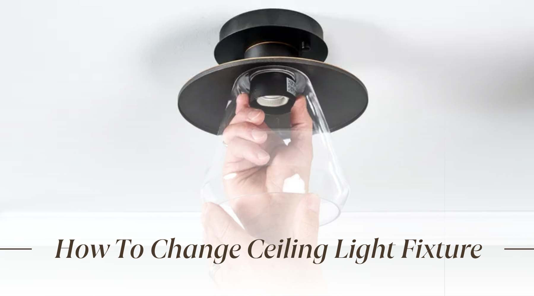 how to replace a ceiling light fixture