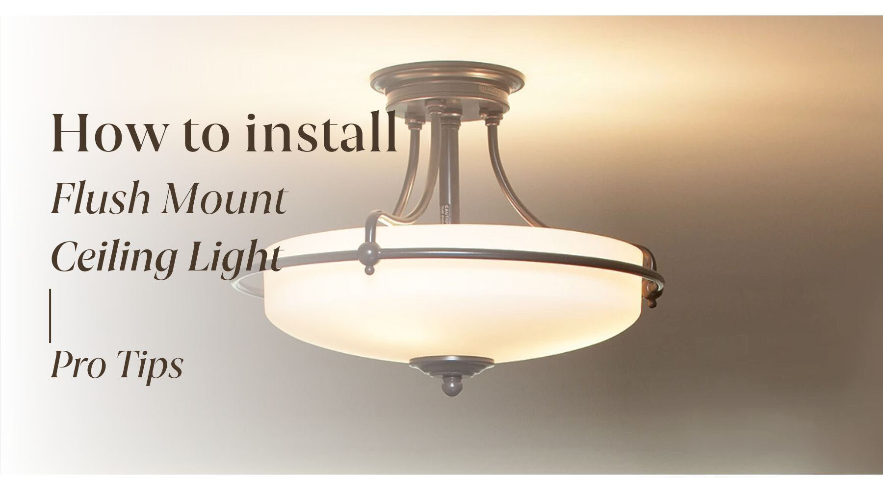 how to install flush mount ceiling light