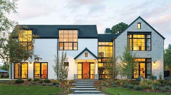 Modern farmhouse exterior - Rowabi