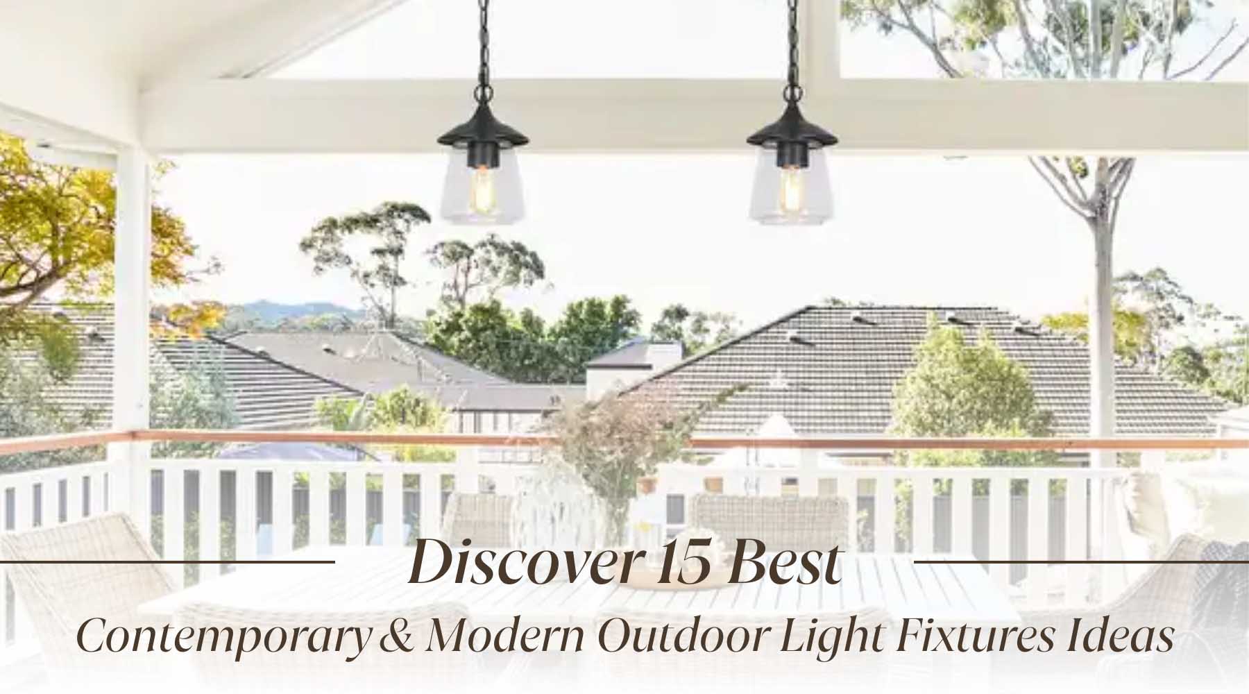 modern outdoor light fixtures