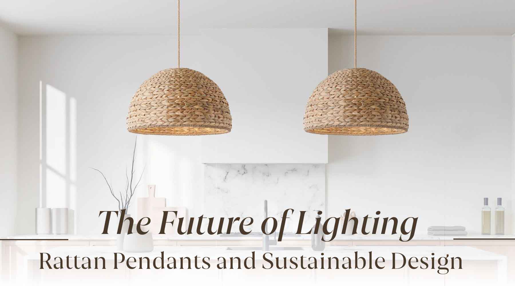 rattan pendant sustainable design the future of lighting