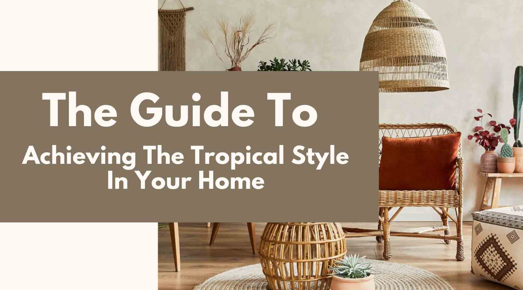 tropical style furniture