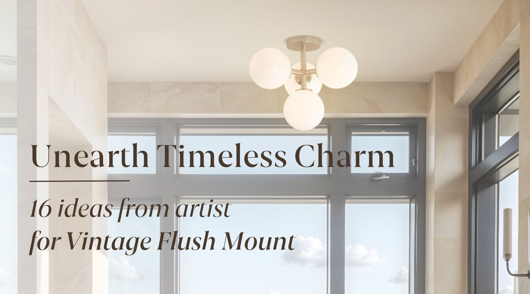 vintage flush mount ceiling light