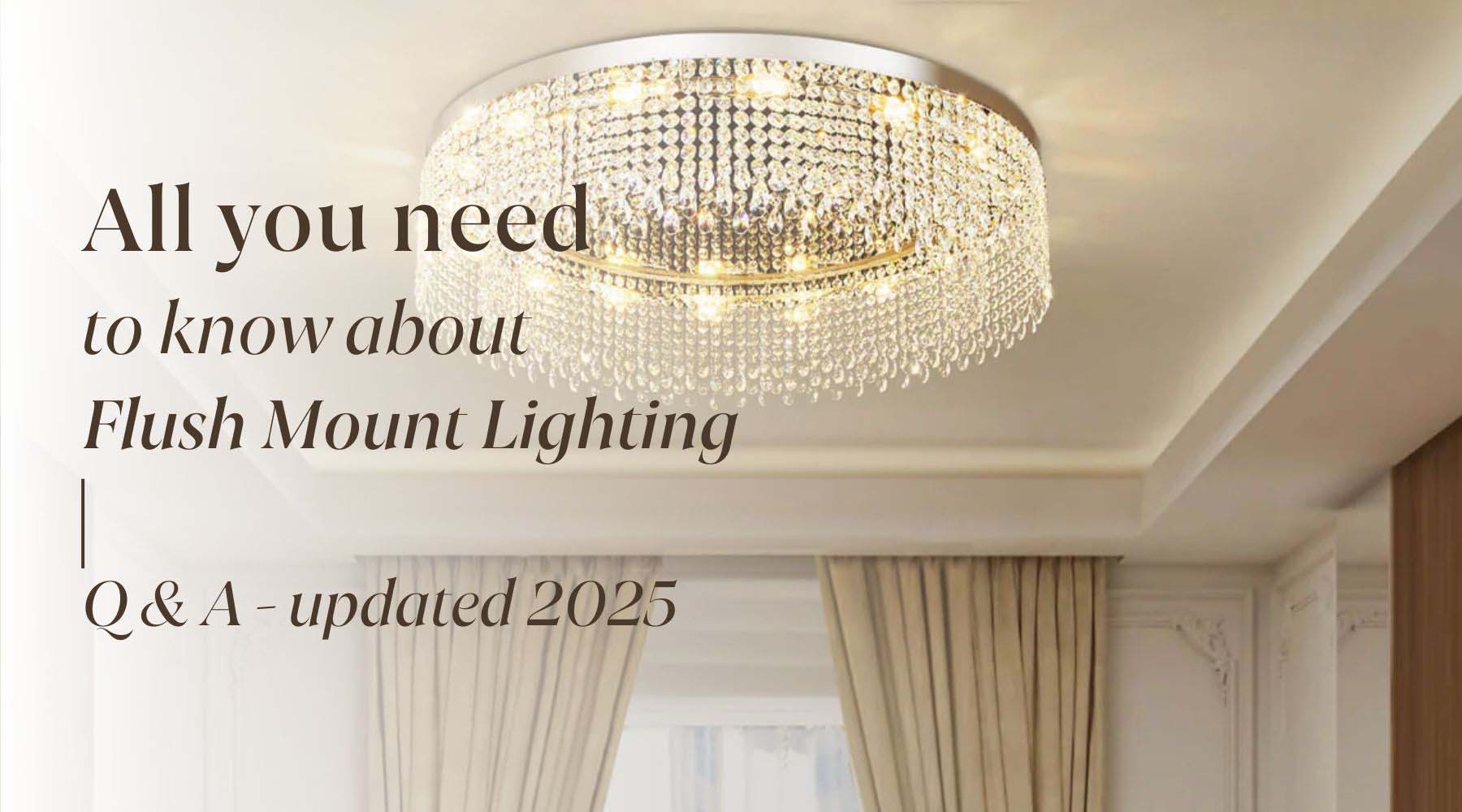 what is flush mount lighting