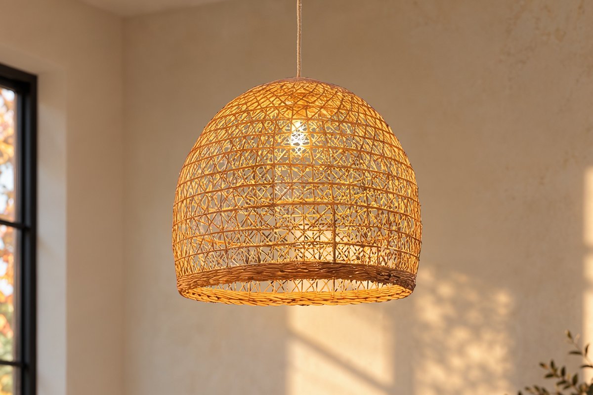 Rattan Lighting for Fall: Why Natural Textures Work So Well in Cozy Interiors