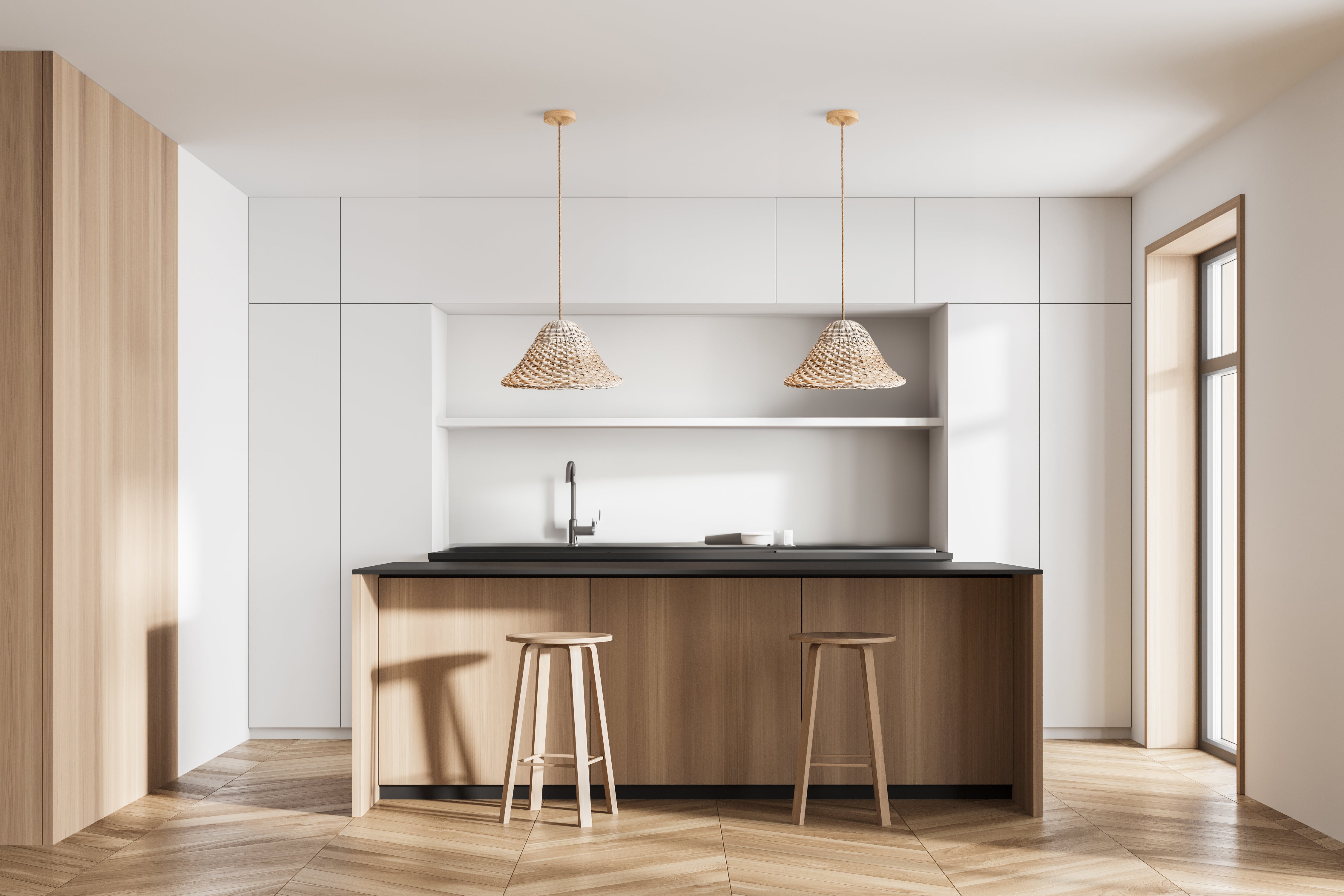 Farrow Rattan Pendant Light