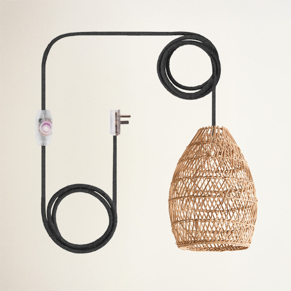 Callie Rattan Pendant Light