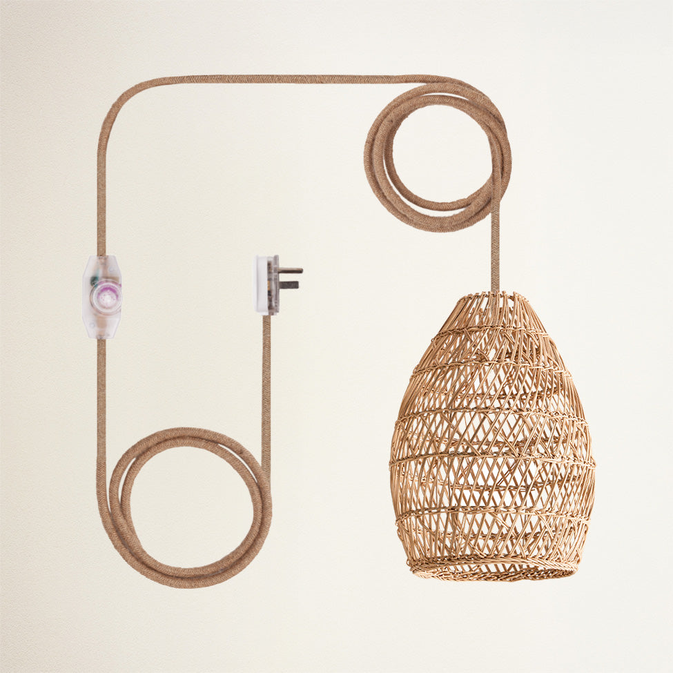Callie Rattan Pendant Light