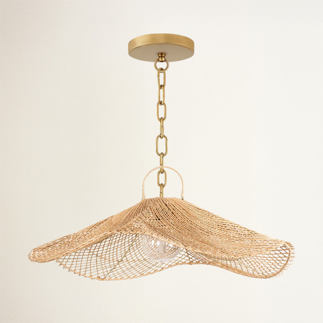 Lotus Rattan Pendant Light