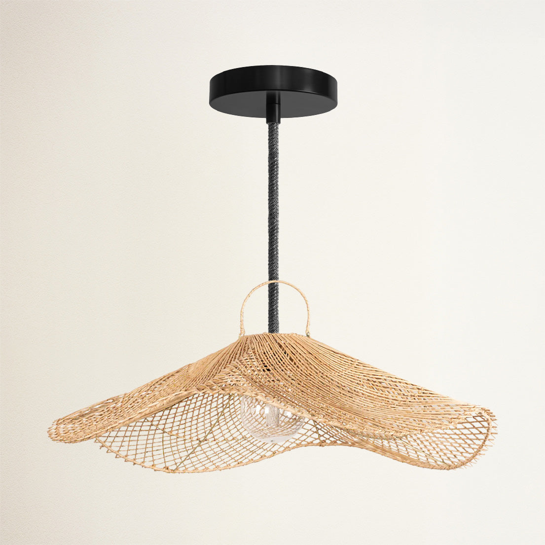 Lotus Rattan Pendant Light