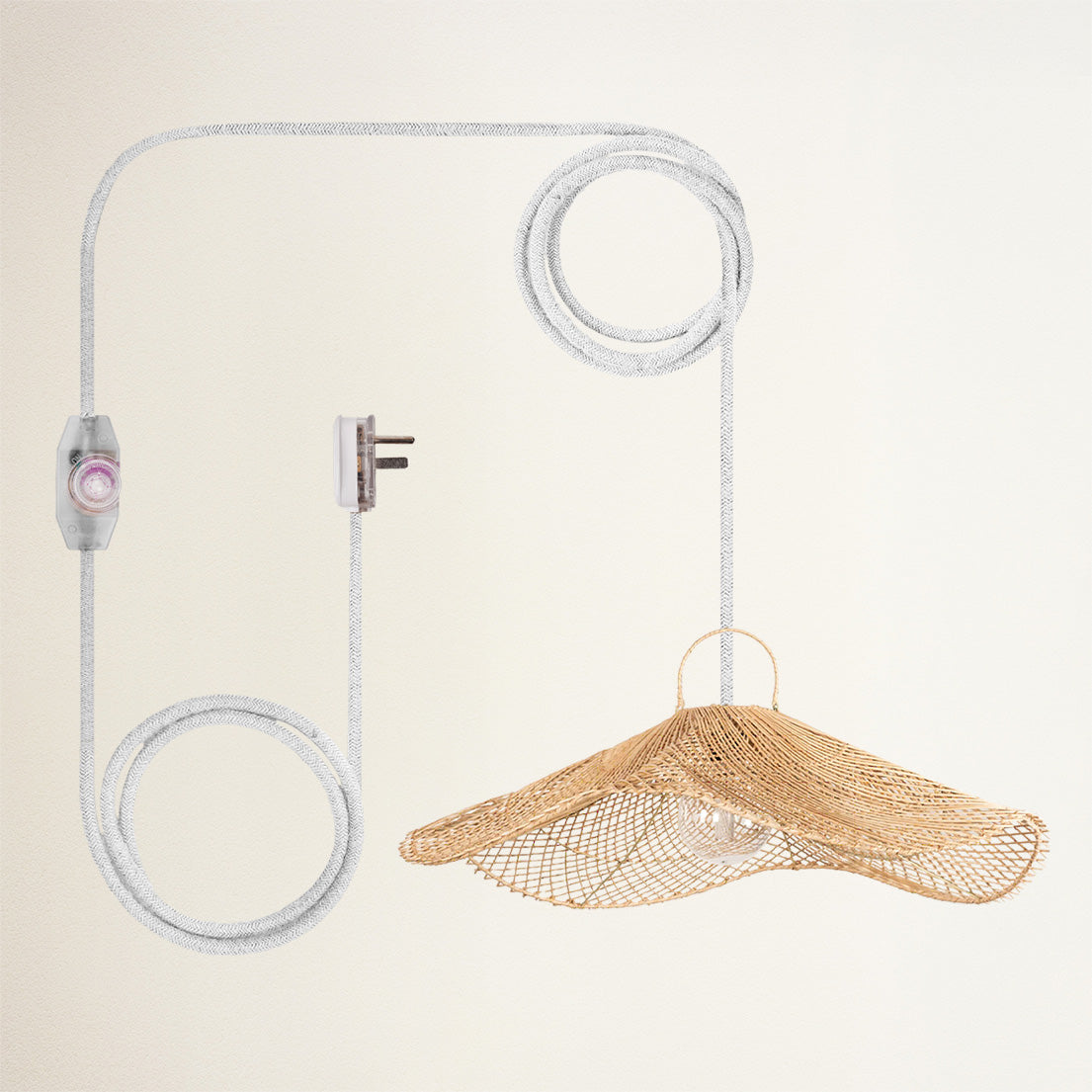 Lotus Rattan Pendant Light