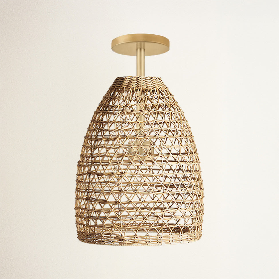 Mazed Lace Rattan Pendant Light