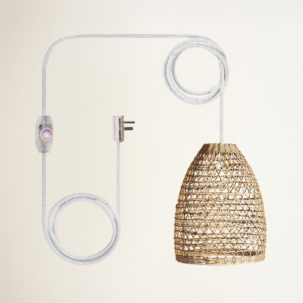 Mazed Lace Rattan Pendant Light