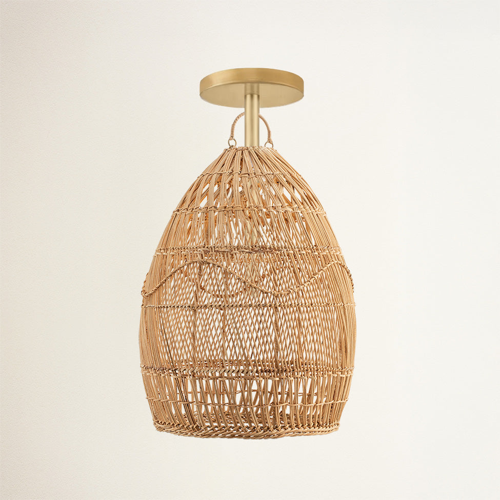 Perio Rattan Pendant Light