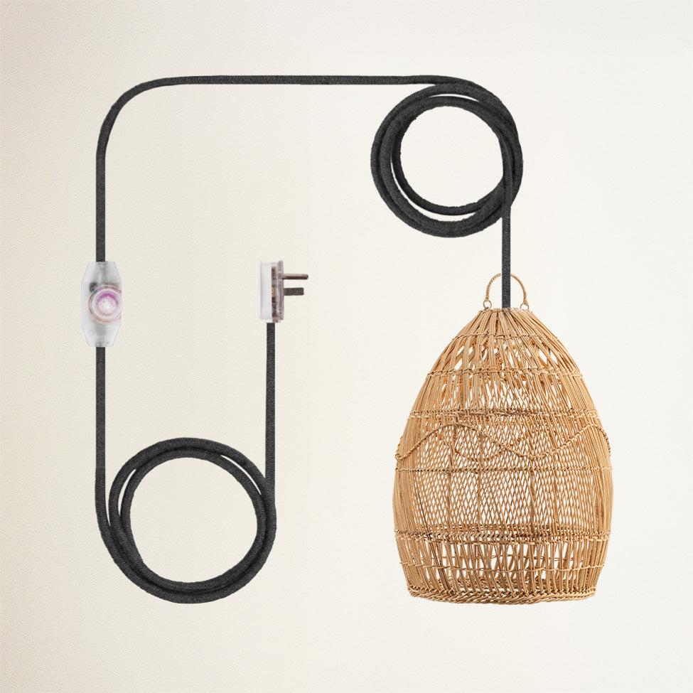 Perio Rattan Pendant Light