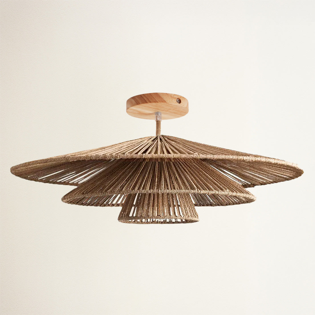 Sammie Tier Rattan Flush Mount Light