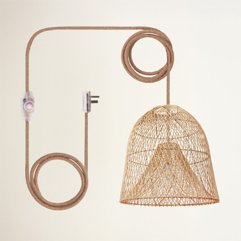 Santa Barbara Rattan Pendant Light