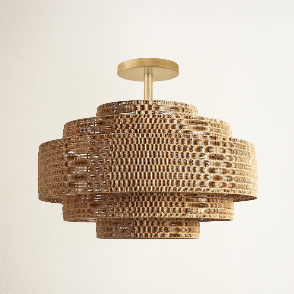 Starry Rattan Pendant Light
