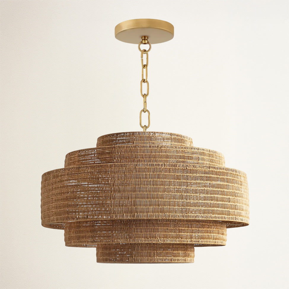 Starry Rattan Pendant Light