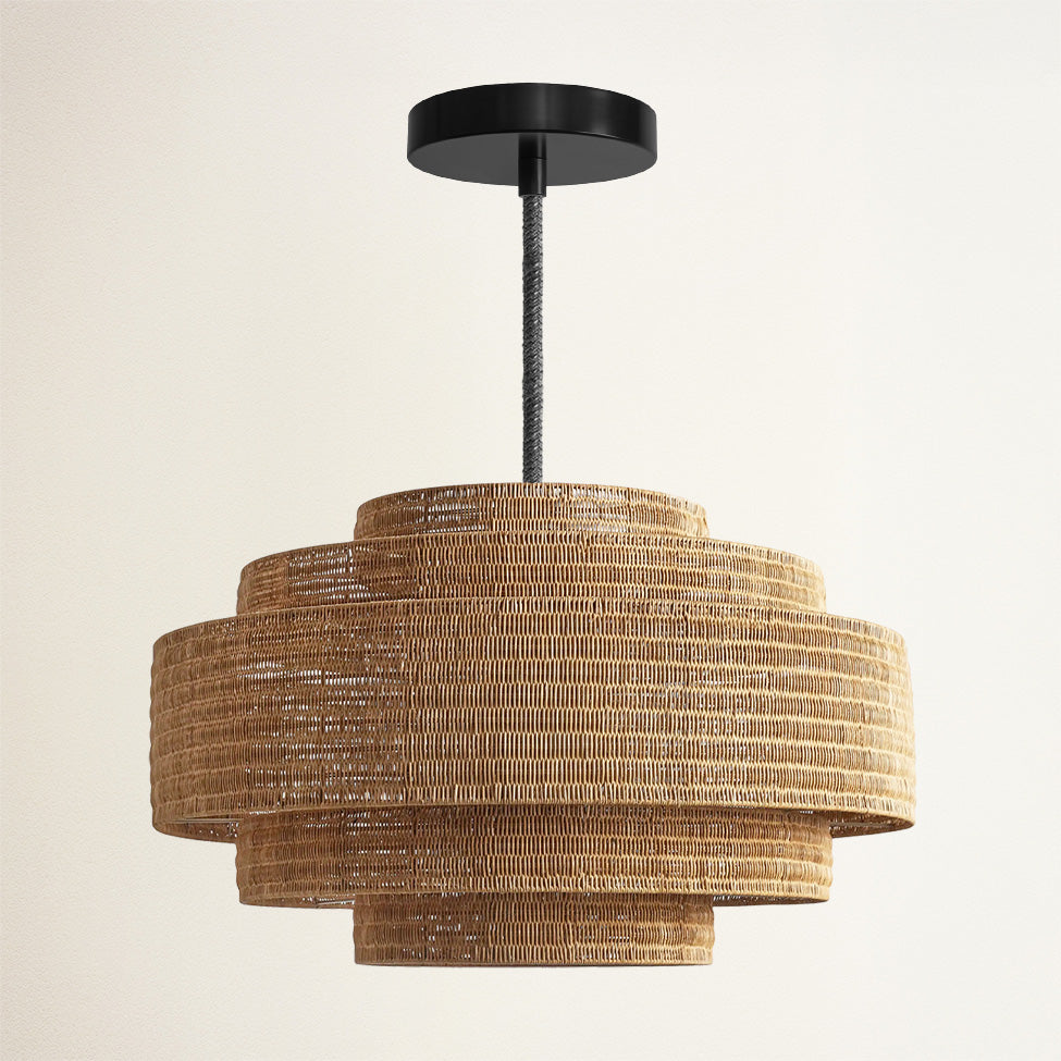 Starry Rattan Pendant Light