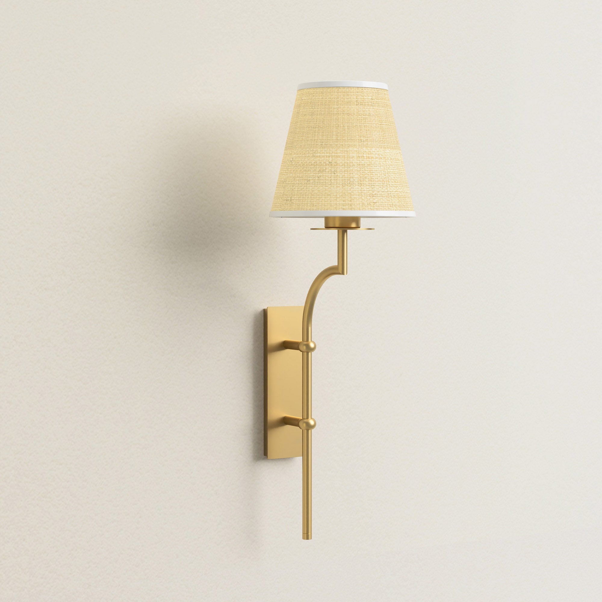 Rowabi Arco Handwoven Rattan Sconce