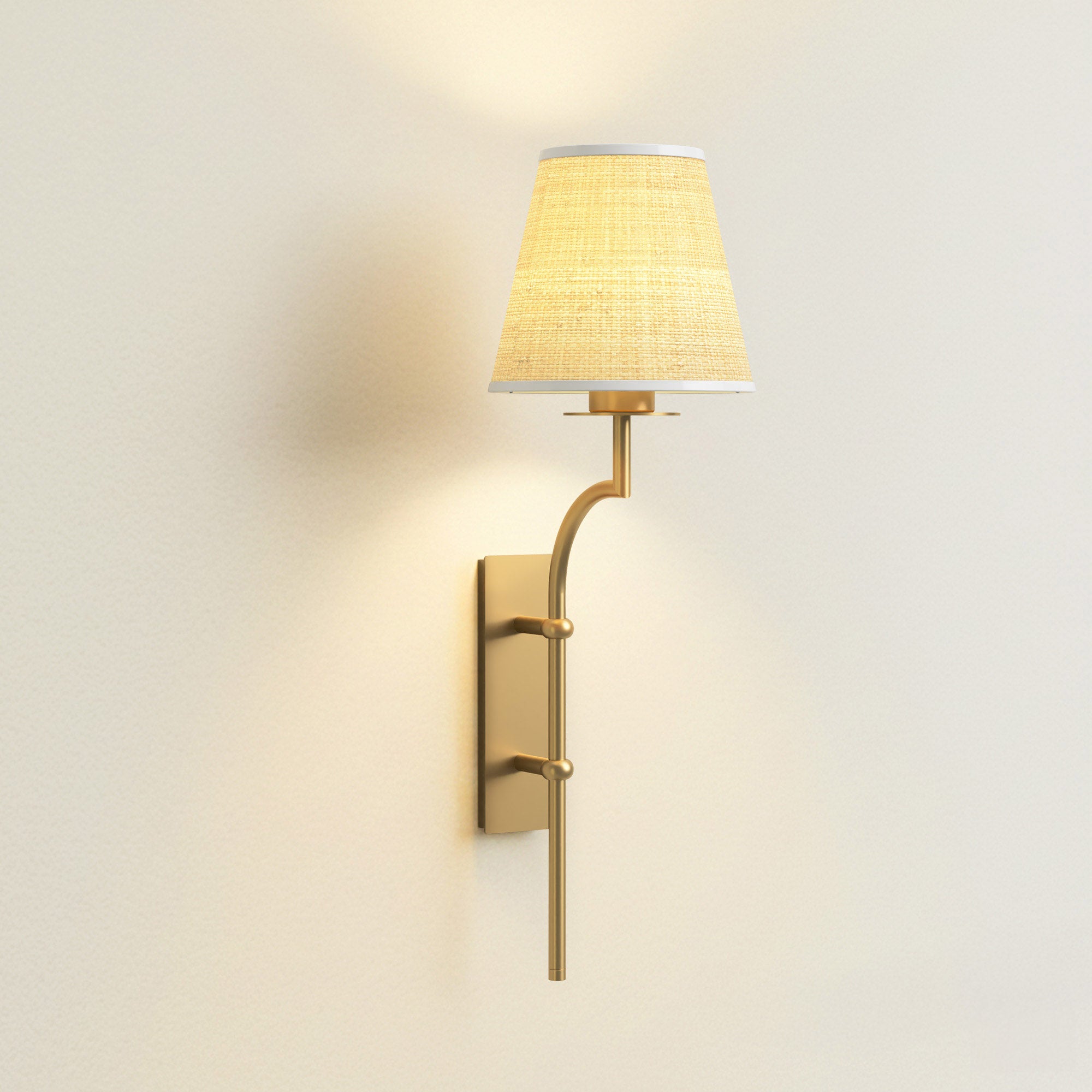 Rowabi Arco Handwoven Rattan Sconce