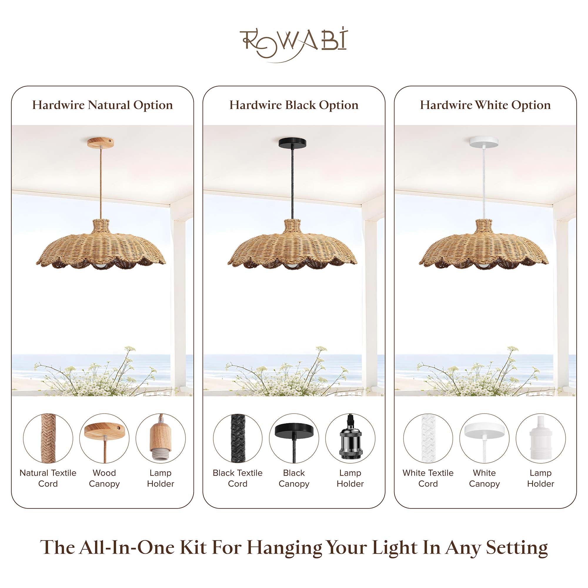 Outdoor Aurelia Rattan Pendant Light