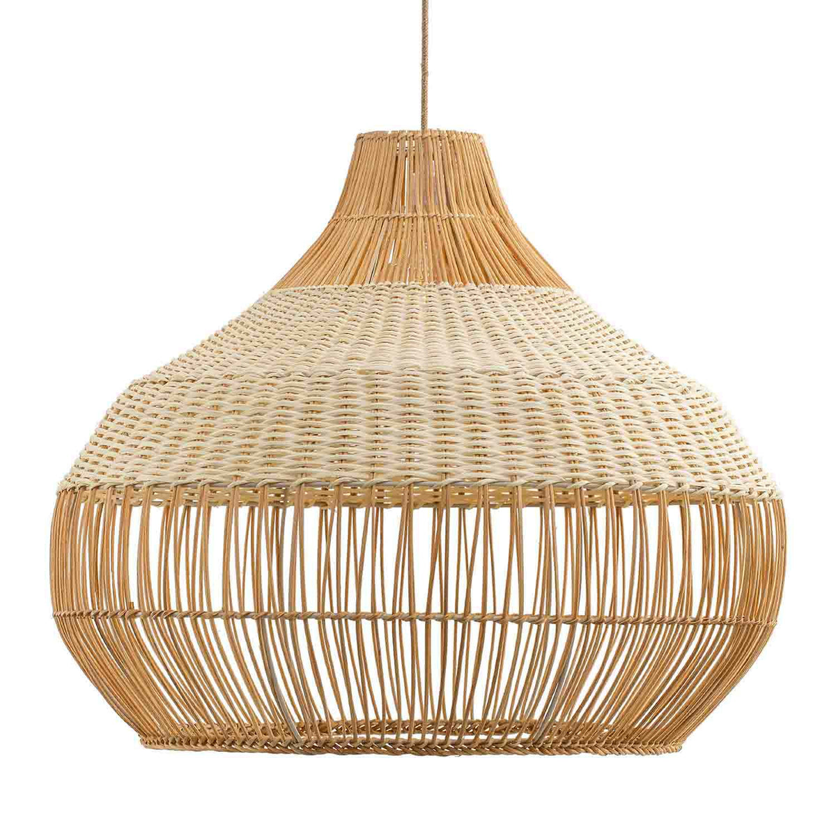 Bonatical Rattan Lighting Outdoor Beatrice Rattan Pendant Light