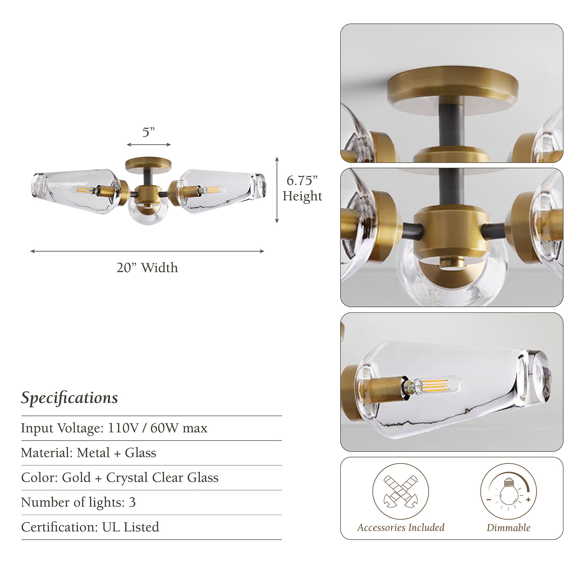 Cadenza Flush Mount