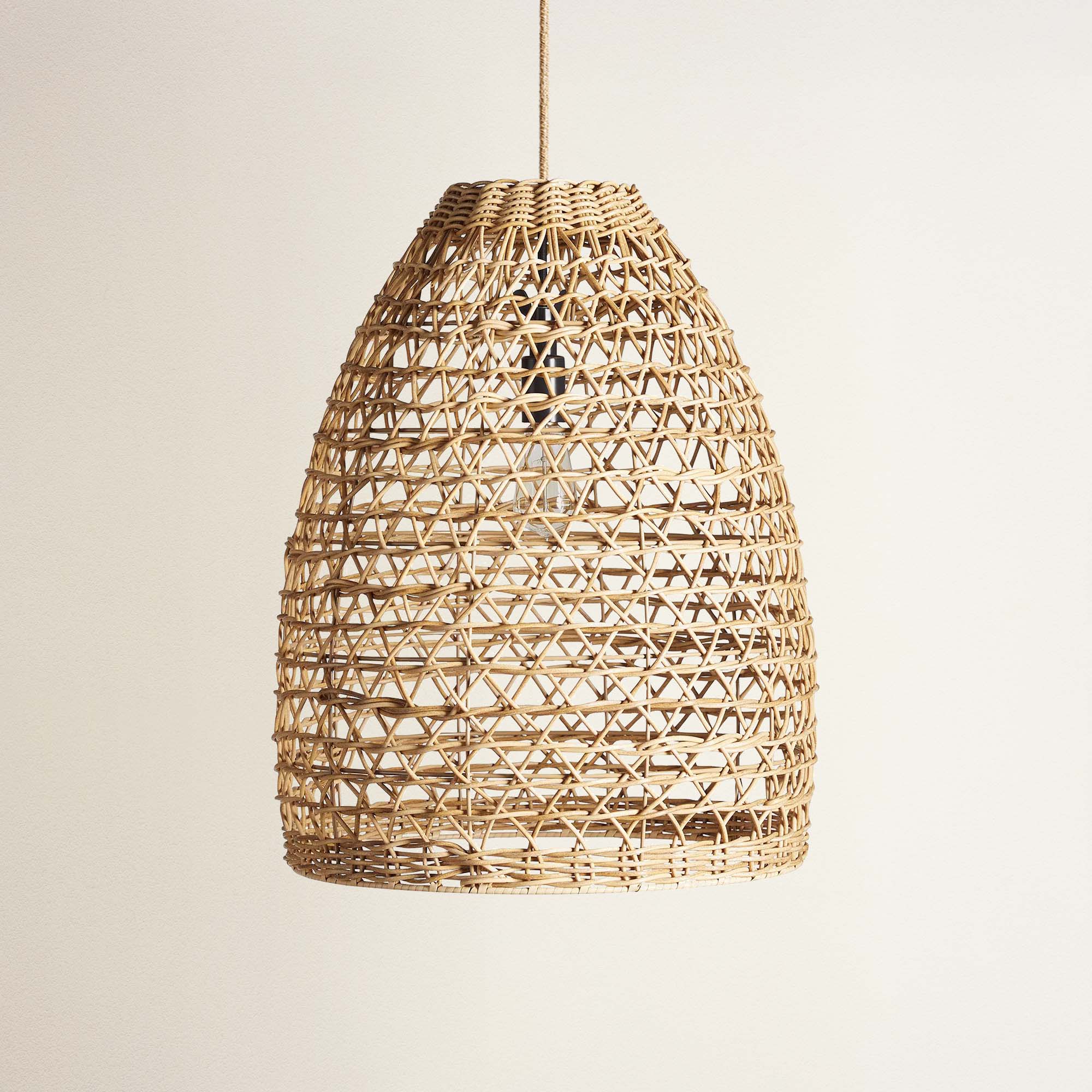 Mazed Lace Rattan Pendant Light