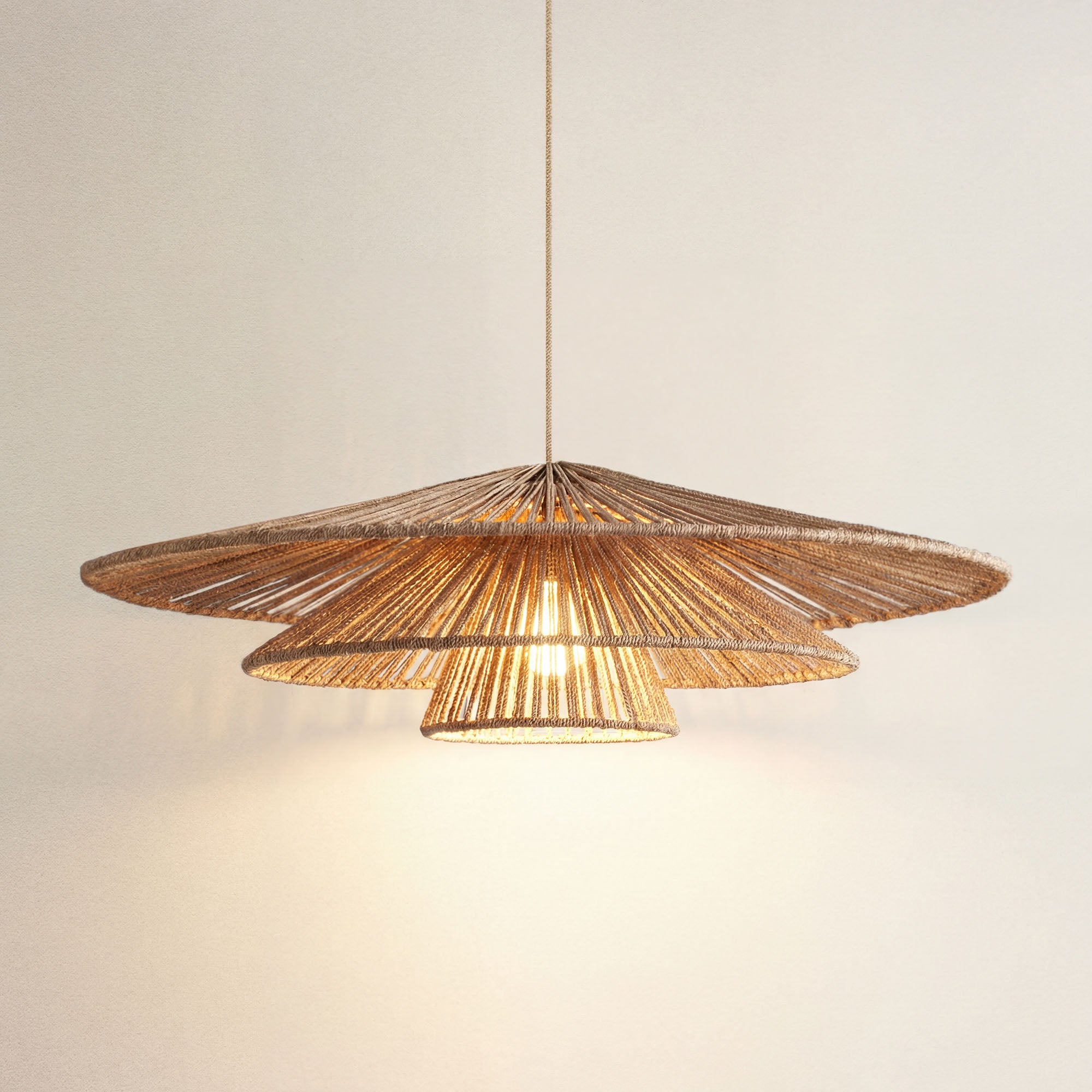 Sammie Tier Rattan Pendant Light