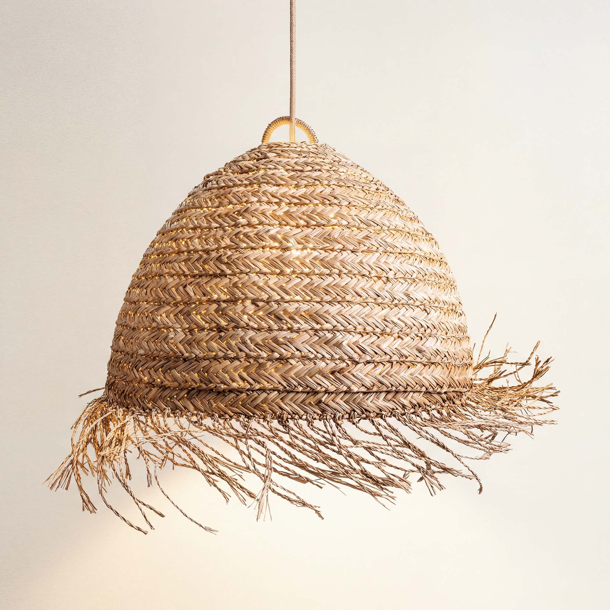 Selene Seagrass Pendant Light
