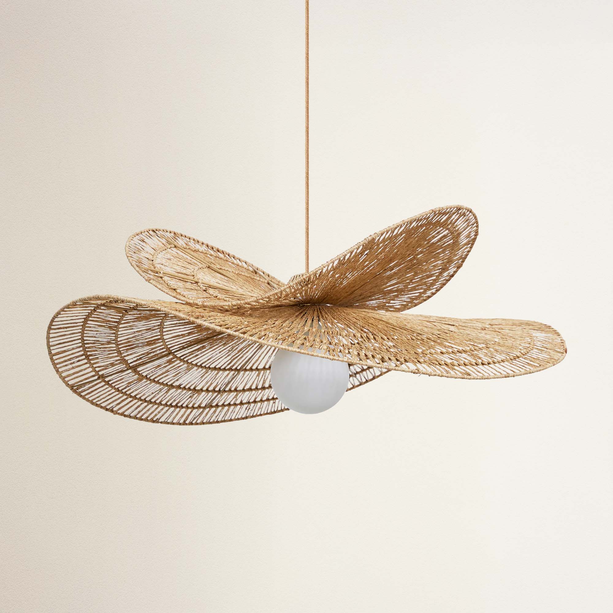 Whisper Leaf Rattan Pendant Light