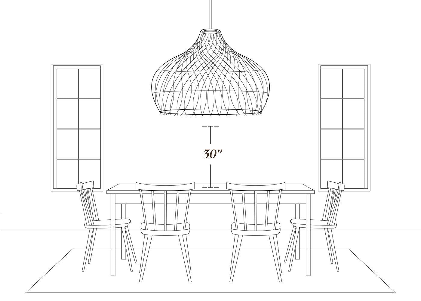 dinning pendant light guide