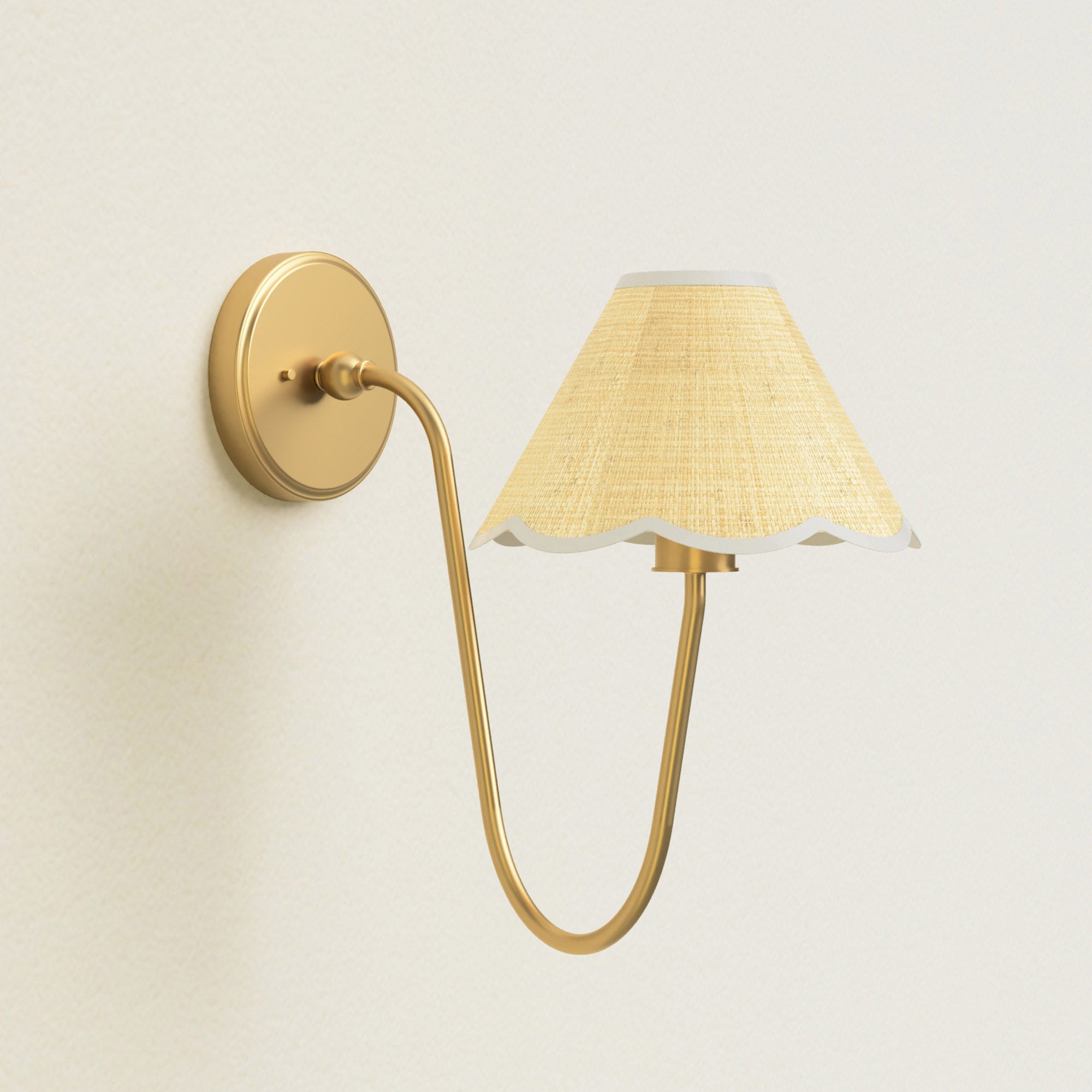 Elara Curve Clamp Cone Arm Sconce