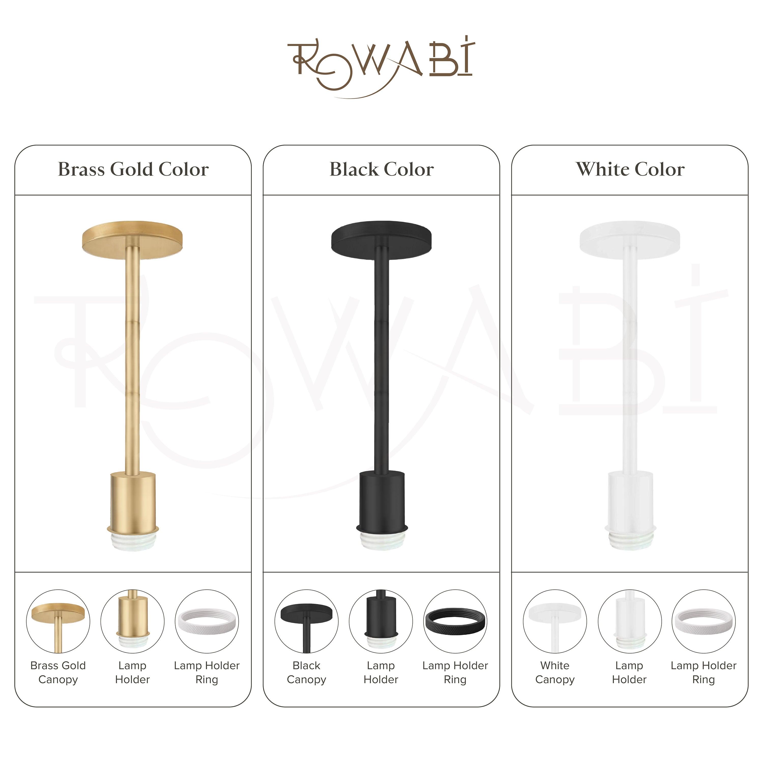 Flush Mount Hanging Pendant Light Kit