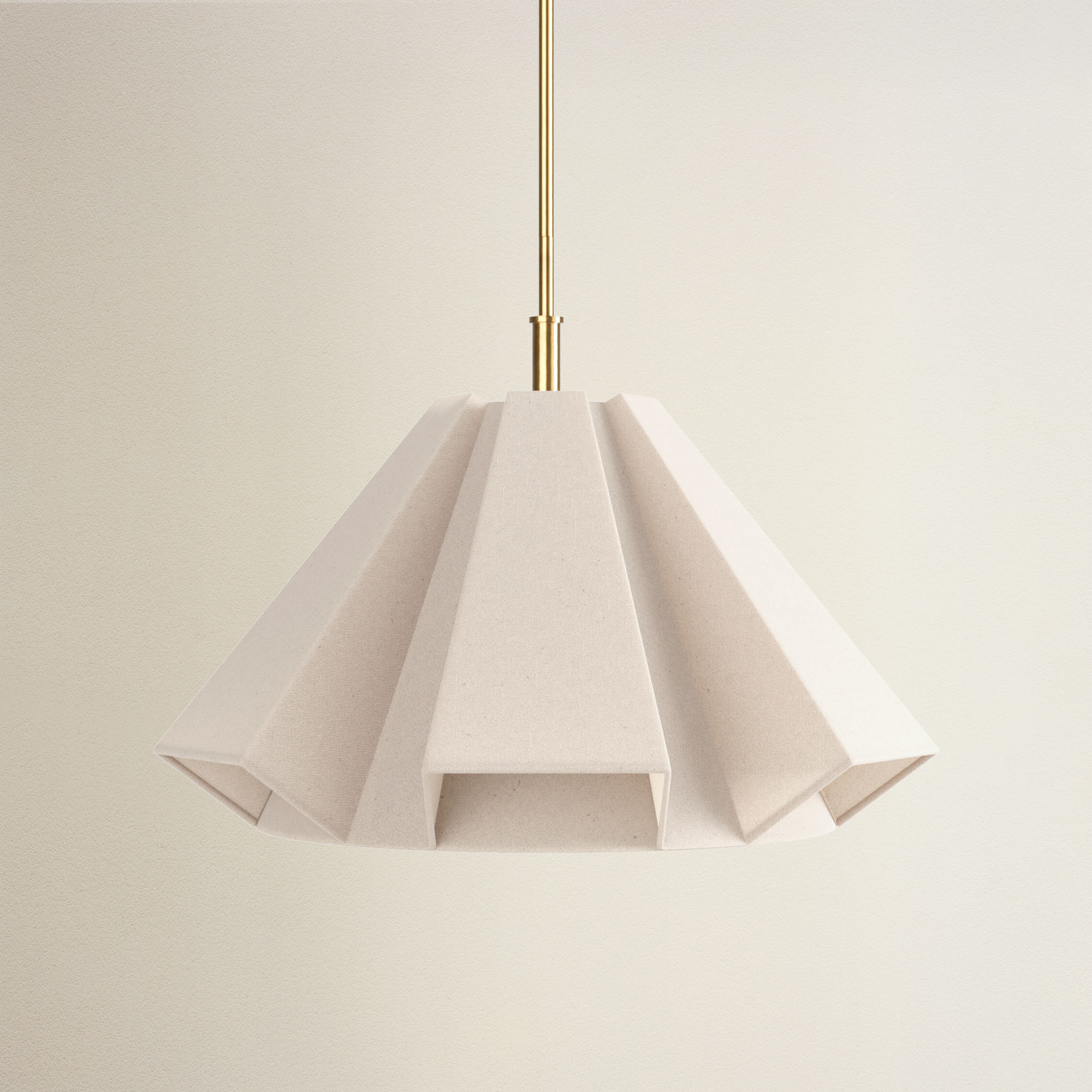 Geometric Linen Pendant Light